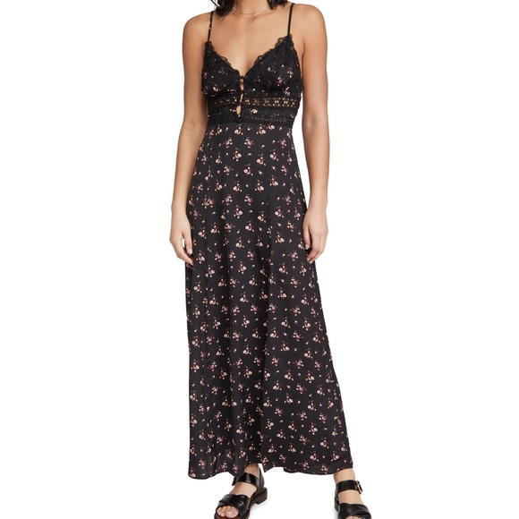 Free people out about maxi floral slip dress - Picture 2 of 13